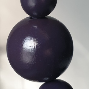  Királylila fa statement kézműves nyaklánc - ROYAL VIOLET  - ékszer - nyaklánc - statement nyaklánc - Meska.hu