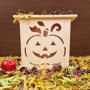 Tök Jó Lámpás-Tökfej, Otthon & Életmód, Dekoráció, Halloween, Halloweeni tök és lámpás, Famegmunkálás, MESKA