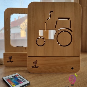 Woodlight Csodalámpa-Traktor, Otthon & Életmód, Babaszoba, gyerekszoba, Babaszoba dekoráció, Famegmunkálás, MESKA