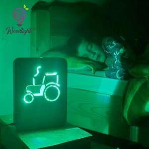 Woodlight Csodalámpa-Traktor - otthon & életmód - babaszoba, gyerekszoba - babaszoba dekoráció - Meska.hu