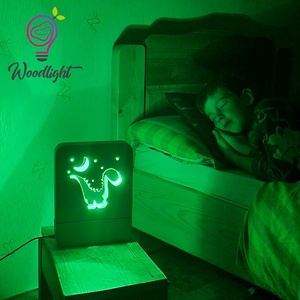 Woodlight Csodalámpa-Dinó - otthon & életmód - babaszoba, gyerekszoba - babaszoba dekoráció - Meska.hu