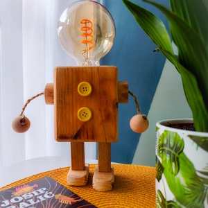 Különleges robot lámpa - otthon & életmód - lámpa - asztali lámpa - Meska.hu