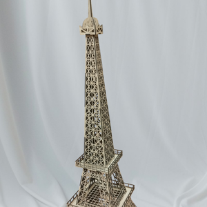 Eiffel torony , Karácsony, Karácsonyi lakásdekoráció, Karácsonyi lakásdíszek, Famegmunkálás, Gravírozás, pirográfia, MESKA