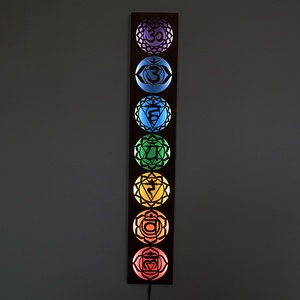 Csakra lámpa - fali dísz, Otthon & Életmód, Dekoráció, Spiritualitás, Mandala, Famegmunkálás, MESKA