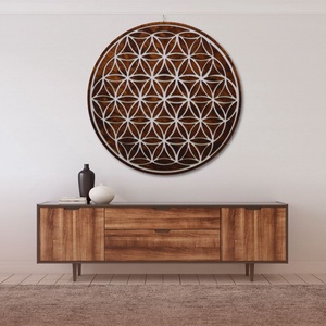 Mandala falikép - 90cm átmérőjű, Otthon & Életmód, Dekoráció, Kép & Falikép, Fából készült kép, Famegmunkálás, MESKA