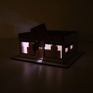 Amerikai posta - LED világítással - karácsony - karácsonyi lakásdekoráció - karácsonyi falu, házikó - Meska.hu