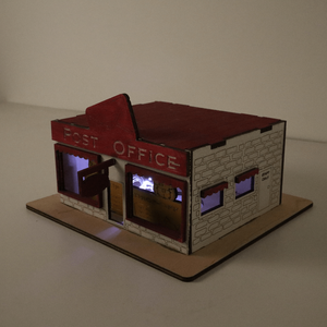 Amerikai posta - LED világítással - karácsony - karácsonyi lakásdekoráció - karácsonyi falu, házikó - Meska.hu