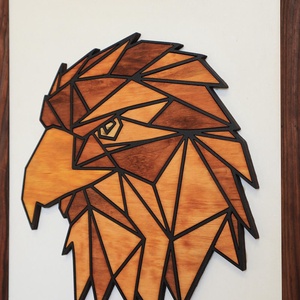 Polygon falikép lakásdekoráció - sas - otthon & életmód - dekoráció - fali és függő dekoráció - falra akasztható dekor - Meska.hu