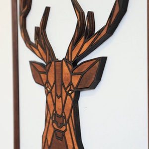 Polygon falikép lakásdekoráció - szarvas - otthon & életmód - dekoráció - fali és függő dekoráció - falra akasztható dekor - Meska.hu