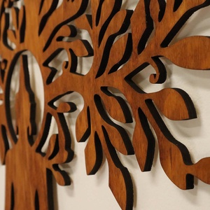 Életfa falikép - Buddha lótusszal - otthon & életmód - dekoráció - kép & falikép - fából készült kép - Meska.hu