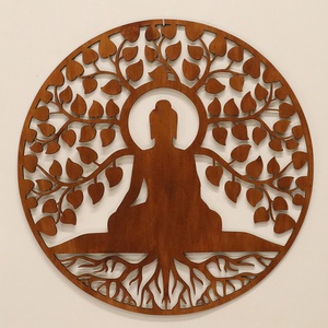 Életfa falikép - Buddhás, Otthon & Életmód, Dekoráció, Kép & Falikép, Fából készült kép, Famegmunkálás, MESKA