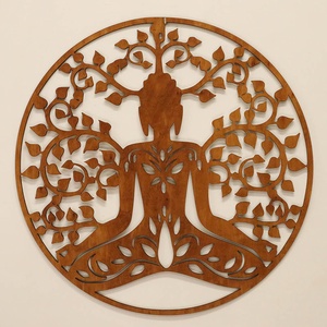 Életfa falikép - Meditáló buddha, Otthon & Életmód, Dekoráció, Kép & Falikép, Fából készült kép, Famegmunkálás, MESKA