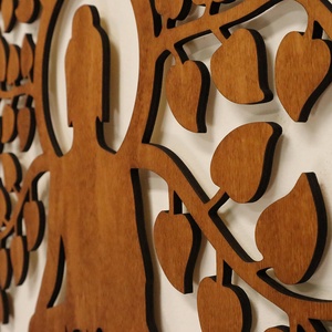 Életfa falikép - Buddha Aum - otthon & életmód - dekoráció - kép & falikép - fából készült kép - Meska.hu