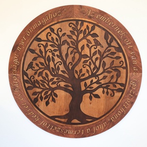 Életfa falikép - Madaras - idézettel - Meska.hu