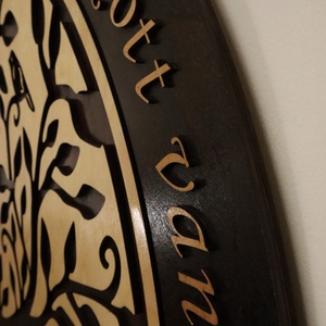 Kültéri Életfa falikép - Madaras - idézettel - otthon & életmód - dekoráció - kép & falikép - fából készült kép - Meska.hu