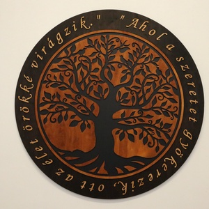Kültéri Életfa falikép - Erdő védelmezője - idézettel - Meska.hu