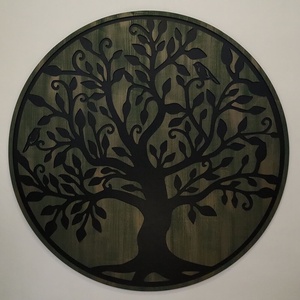 Életfa falikép - Madaras - antikolt - Meska.hu