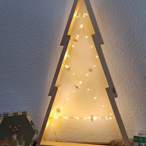 karácsonyfa dekoráció  - karácsony - adventi díszek - adventi ablakdekoráció - Meska.hu