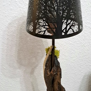 Egyedi rusztikus lámpa. - otthon & életmód - lámpa - asztali lámpa - Meska.hu