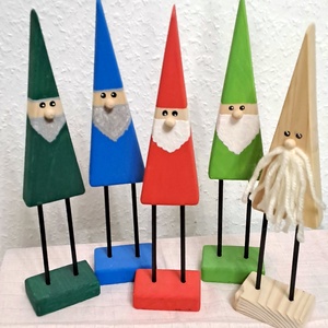 Karácsonyi manó, Karácsony, Adventi díszek, Adventi naptár, Famegmunkálás, Festett tárgyak, MESKA