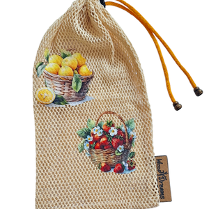 Woodydreams egyedi vidám bevásárló zsák / ökozacskó , Táska & Tok, Bevásárlás & Shopper táska, Zöldség/Gyümölcs zsák, Varrás, MESKA