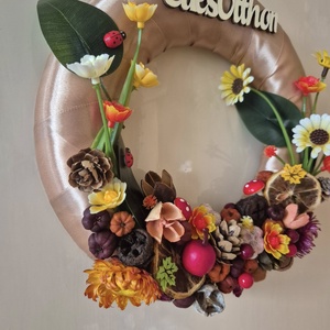 Őszi ajtódísz, Otthon & Életmód, Dekoráció, Ajtó- és ablak dekoráció, Ajtódísz & Kopogtató, Gravírozás, pirográfia, Mindenmás, MESKA