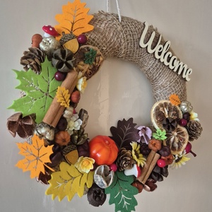 Színes őszi ajtódekor - otthon & életmód - dekoráció - ajtó- és ablak dekoráció - ajtódísz & kopogtató - Meska.hu Színes őszi ajtódekor - otthon & életmód - dekoráció - ajtó- és ablak dekoráció - ajtódísz & kopogtató - Meska.hu