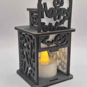 Happy halloween lámpás - otthon & életmód - dekoráció - halloween - halloweeni lámpás - Meska.hu