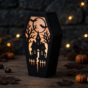 Koporsó lámpás - otthon & életmód - dekoráció - halloween - halloweeni lámpás - Meska.hu