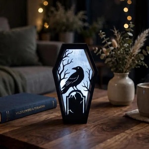 Koporsó lámpás - otthon & életmód - dekoráció - halloween - halloweeni lámpás - Meska.hu