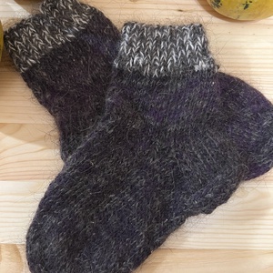 kecskegyapjúból � puha, kézzel kötött zokni, Baba - mama, Babaruházat, Babazokni, Kötés, MESKA