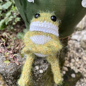 Prémium kézműves béka kordbársony ruhában - Díszcsomagolással. Egyedi designer játék - játék & sport - plüssállat & játékfigura - plüss mesefigurák - Meska.hu