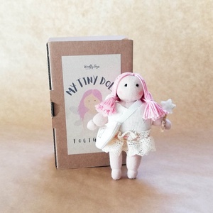 My Tiny Doll - Fogtündér rózsaszín hajjal - 50% kedvezménnyel  - játék & sport - baba & babaház - baba - Meska.hu