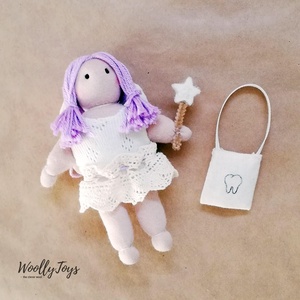 My Tiny Doll - Fogtündér lila hajjal - 50% kedvezménnyel  - játék & sport - baba & babaház - baba - Meska.hu