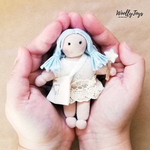 My Tiny Doll - Fogtündér kék hajjal - játék & sport - baba & babaház - baba - Meska.hu