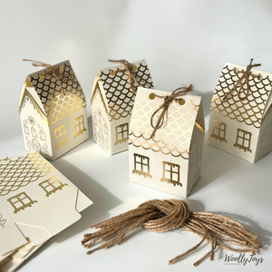 Adventi kalendárium naptár házikók 24 db ADVENTI KOLLEKCIÓ 2025, Karácsony, Adventi díszek, Adventi naptár, Papírművészet, MESKA