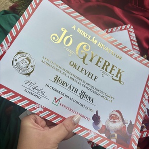 Egyedi Mikulás levél és Oklevél � Aranyozással és Viaszpecséttel - karácsony - mikulás - mikulás ajándékok - Meska.hu