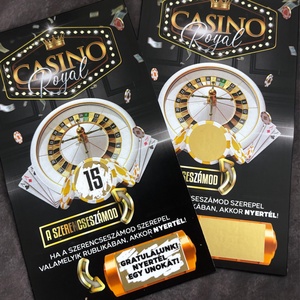 Casino Royal kaparós sorsjegy � különleges meglepetés stílusosan - Meska.hu
