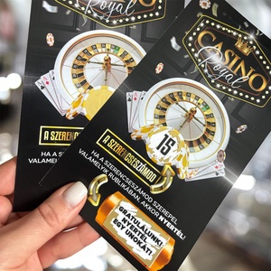 Casino Royal kaparós sorsjegy � különleges meglepetés stílusosan - otthon & életmód - papír, írószer - ajándékozás kellékei - ajándék sorsjegy - Meska.hu