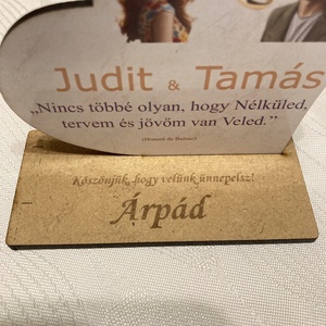 Esküvői köszönőajándék - talpas szív - esküvő - emlék & ajándék - köszönőajándék - Meska.hu