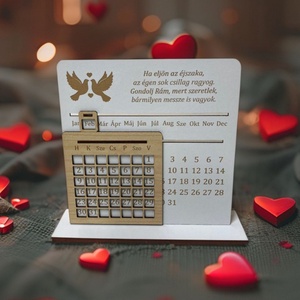 Öröknaptár - Valentin napra - otthon & életmód - dekoráció - fali és függő dekoráció - falinaptár & öröknaptár - Meska.hu