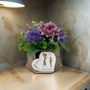 Virágtartó - nőnapra - anyák napjára - otthon & életmód - dekoráció - asztal és polc dekoráció - dekorációs tál, tartó - Meska.hu