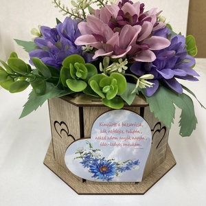 Virágtartó - anyák napjára - szöveggel - otthon & életmód - dekoráció - asztal és polc dekoráció - dekorációs tál, tartó - Meska.hu