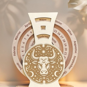 Születésnapi öröknaptár - bika - Meska.hu