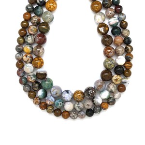 Jáspis óceán golyó AA 10-11mm  ékszerkészítő alapanyag (füzér), Kellékek & szerszámok, Ásvány alapanyag, Ásványfüzér, , MESKA