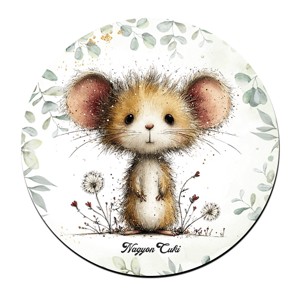 Az erdő cuki aprósága, a mogyorós pele mintás pohár alátét, , , MESKA