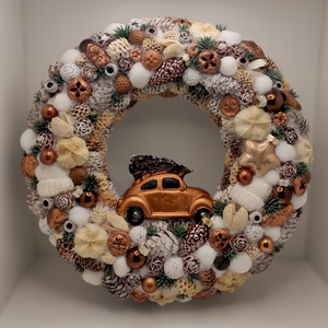 Karácsonyi kopogtató, koszorú 30 cm - otthon & életmód - dekoráció - ajtó- és ablak dekoráció - ajtódísz & kopogtató - Meska.hu