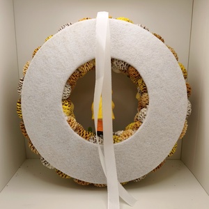 Tavaszi virágos koszorú, kopogtató 30 cm - otthon & életmód - dekoráció - ajtó- és ablak dekoráció - ajtódísz & kopogtató - Meska.hu