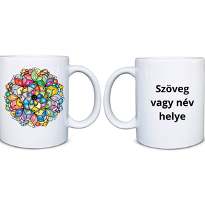 Bögre mandalás, Otthon & Életmód, Konyhafelszerelés, tálalás, Tálalás, Bögre & Csésze, Fotó, grafika, rajz, illusztráció, Kerámia, MESKA