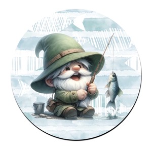 Boldog horgász manó mintás bögre alátét, , , MESKA